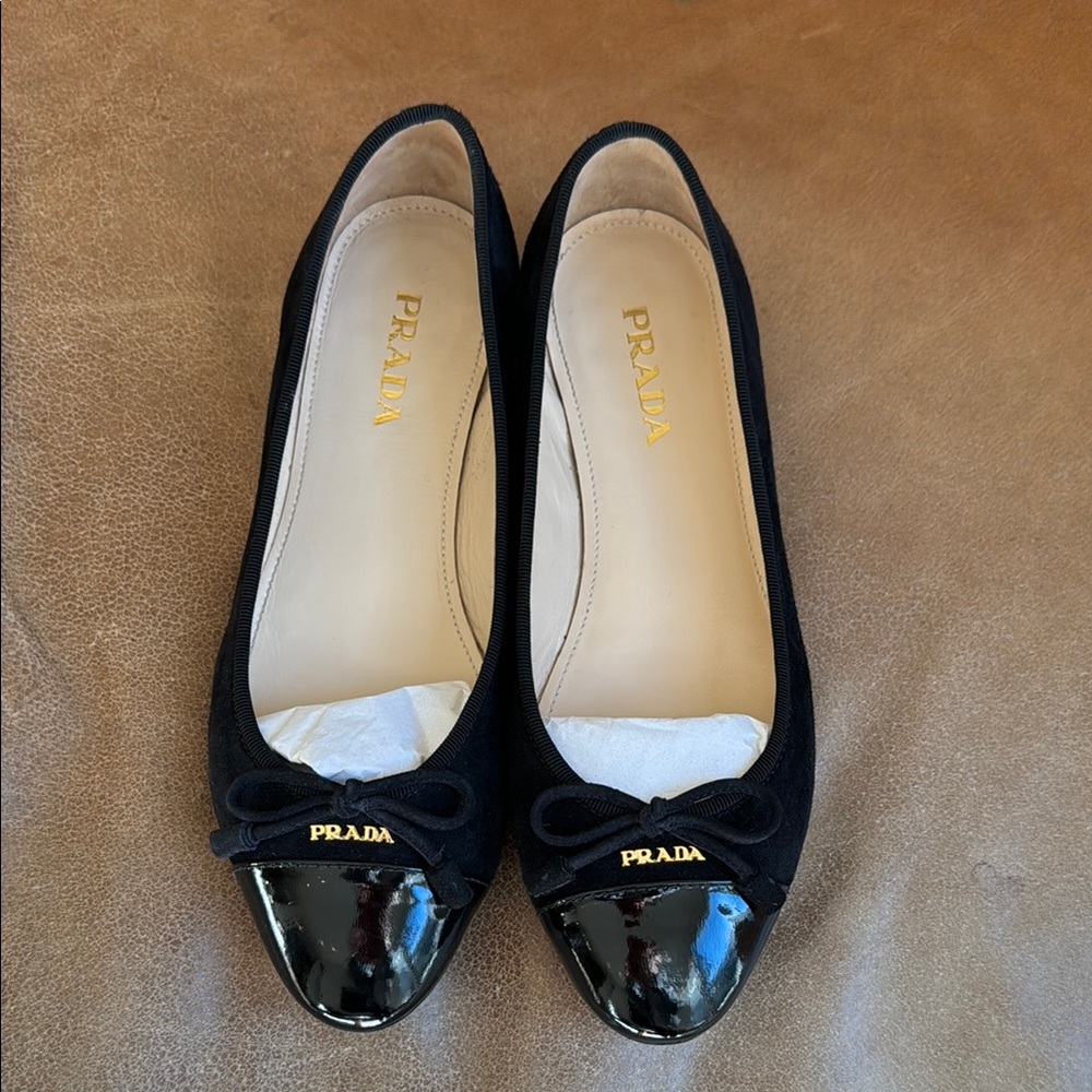 Prada Women's Black Ballet Flats